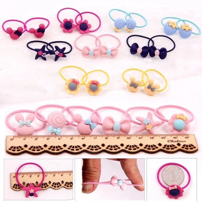Children's Hair Rope Princess Hair Ring Storage Portable Boxed Hair Accessories Have Good Elasticity Cartoon Rubber Band Headdress