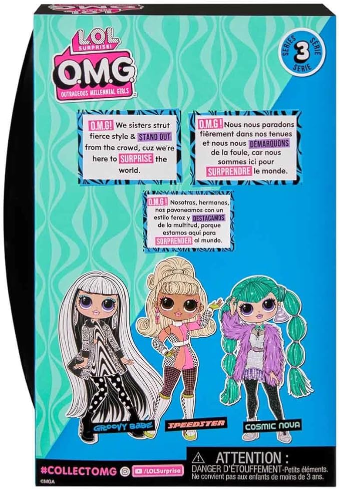 L.O.L. Surprise! O.M.G. Groovy Babe Fashion Doll – Includes Multiple Surprises and Stylish Accessories – Perfect Gift for Kids Ages 4 and Up