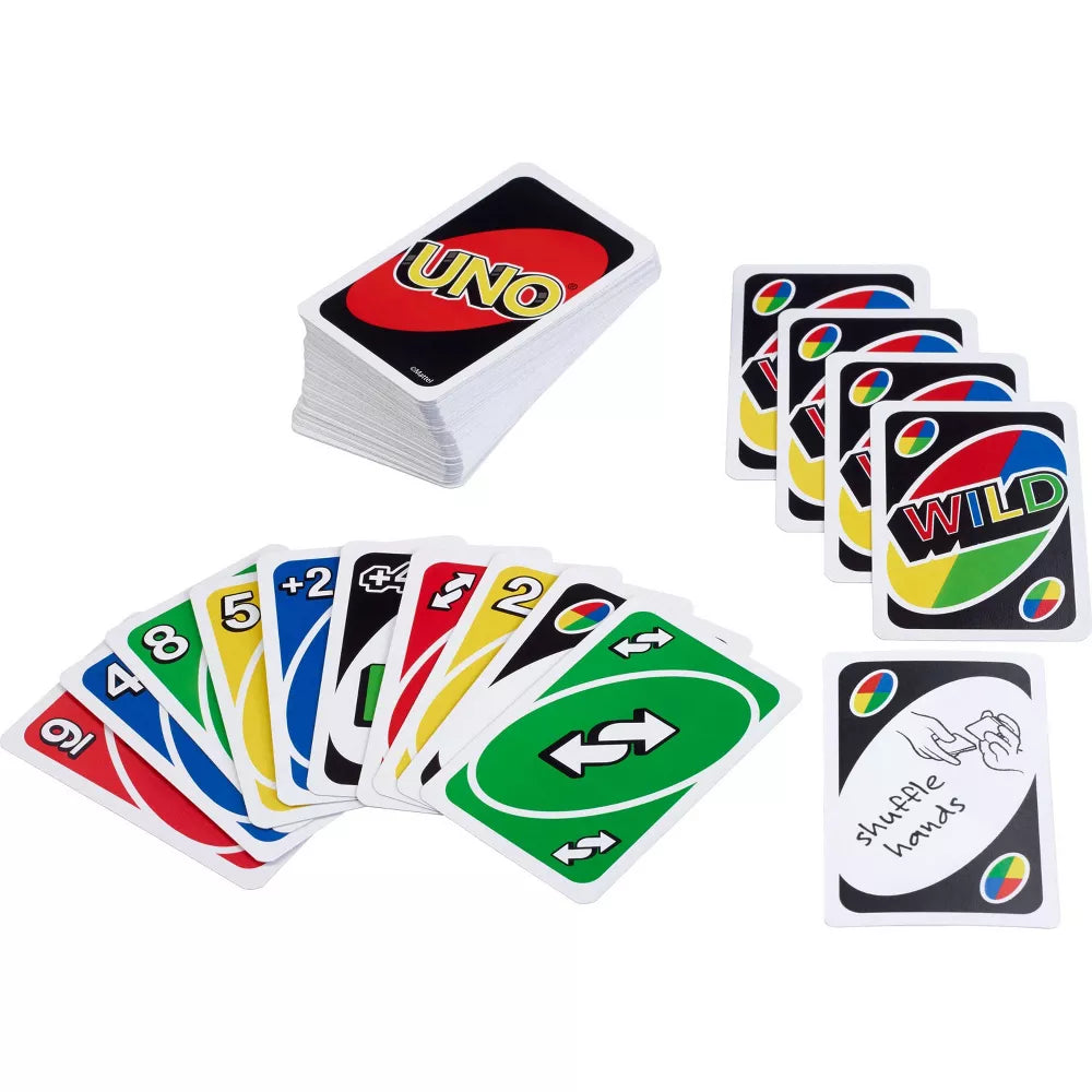 UNO Card Game for Kids, Adults & Family Game Night, Original Game of Matching Colors & Numbers